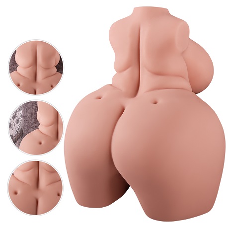 Fat big ass petto maschio masturbatore giocattolo del sesso adulto giocattolo mezzo corpo bambole figa tascabili